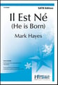 Il Est Ne SATB choral sheet music cover